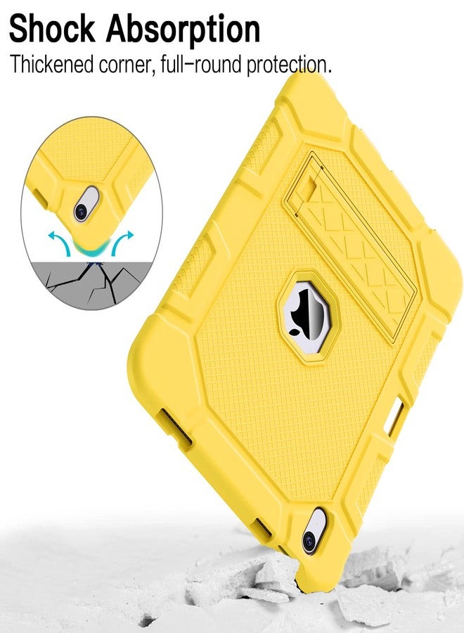 أزسي جراب Azzsy لجهاز iPad (A16) الجيل الحادي عشر 11 بوصة 2025 / iPad الجيل العاشر 10.9 بوصة 2022، [حامل قلم مدمج] جراب واقٍ متين مقاوم للصدمات، أصفر - Image 5
